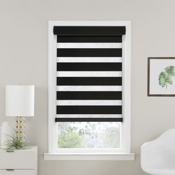 Symple Stuff Double Layered Room Darkening Roller Shade & Reviews Wayfair